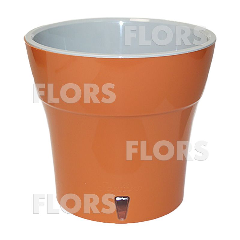 Горшок ДАЛИ персик-серый