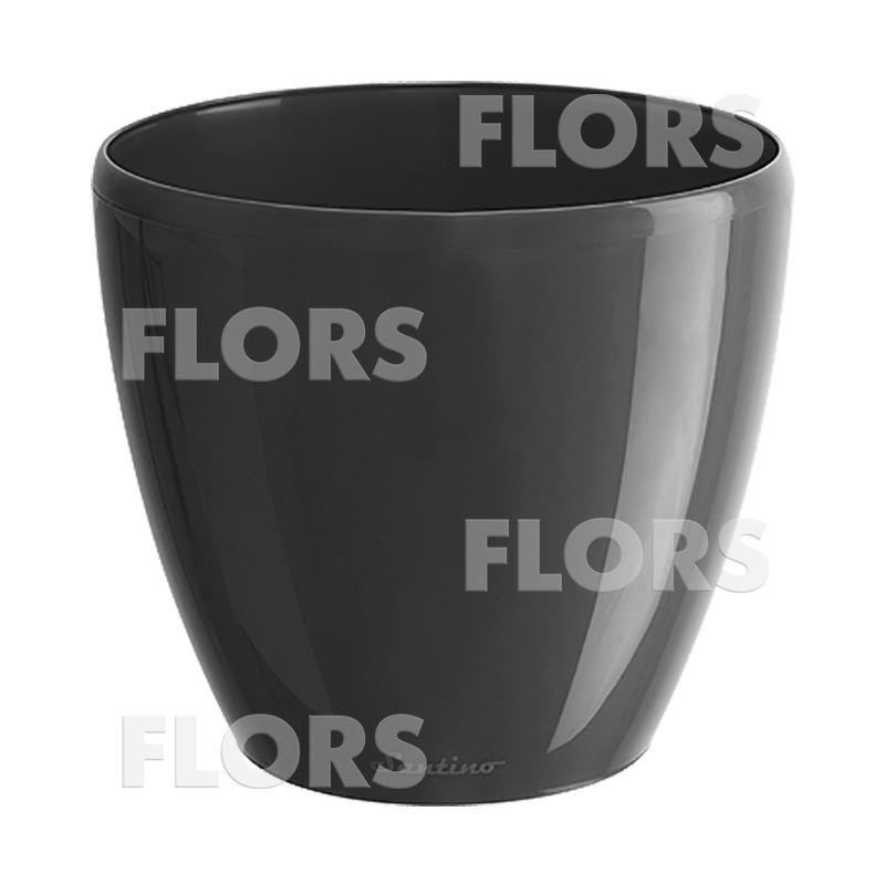 ДЕКО ТВИН антрацит кашпо пластик