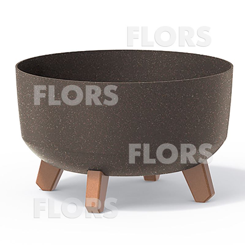 GRACIA CASE ECO WOOD кофе кашпо пластик