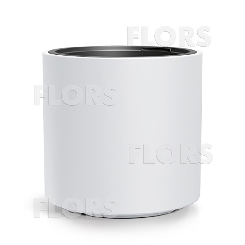 HEOS белый кашпо пластик с вкладышем