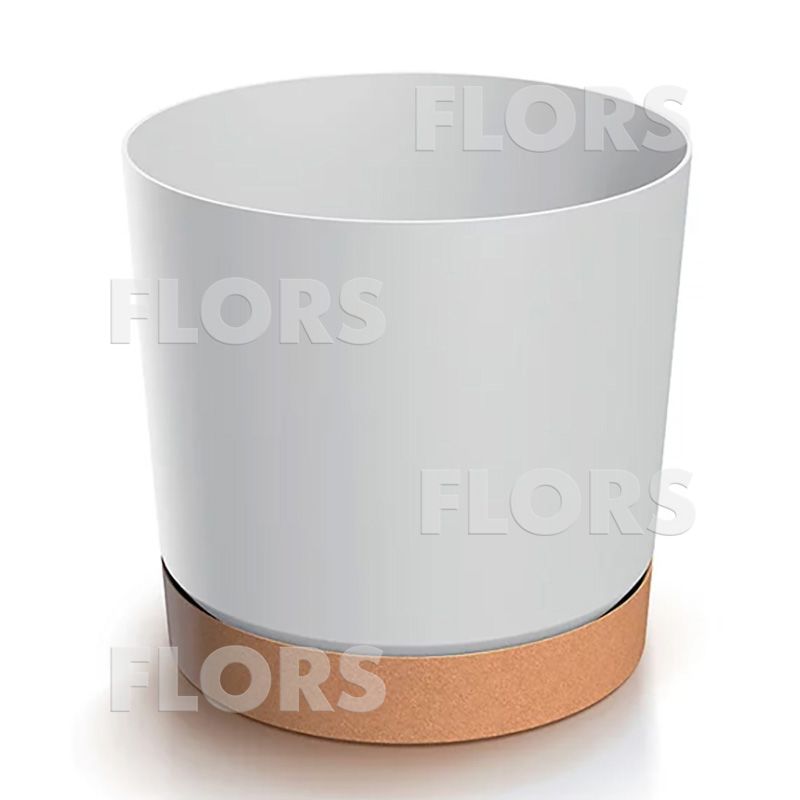 TUBO PM кашпо белый/коричневый