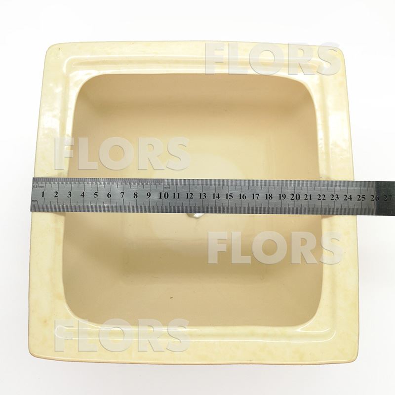 Горшок керамика Парус №02 с подст. Бежевый