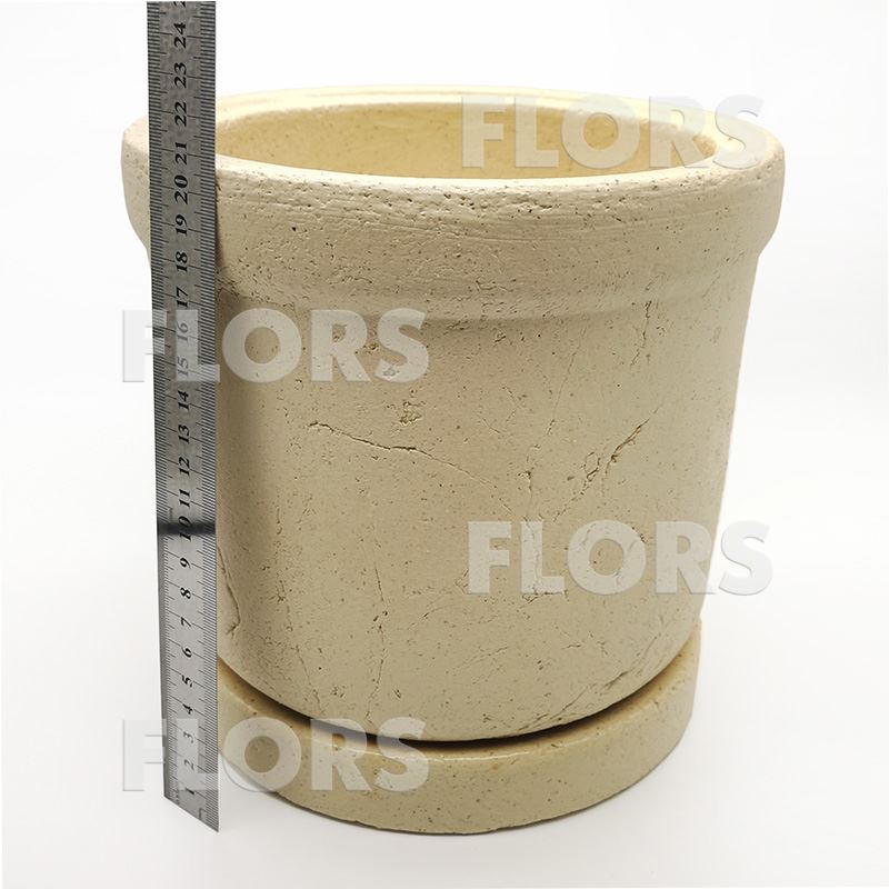 Горшок керамика Цилиндр №02 с подст. Шамот