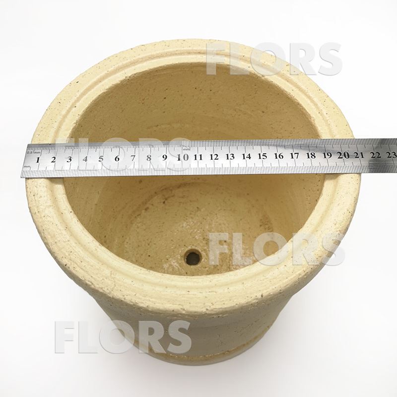 Горшок керамика Цилиндр №02 с подст. Шамот