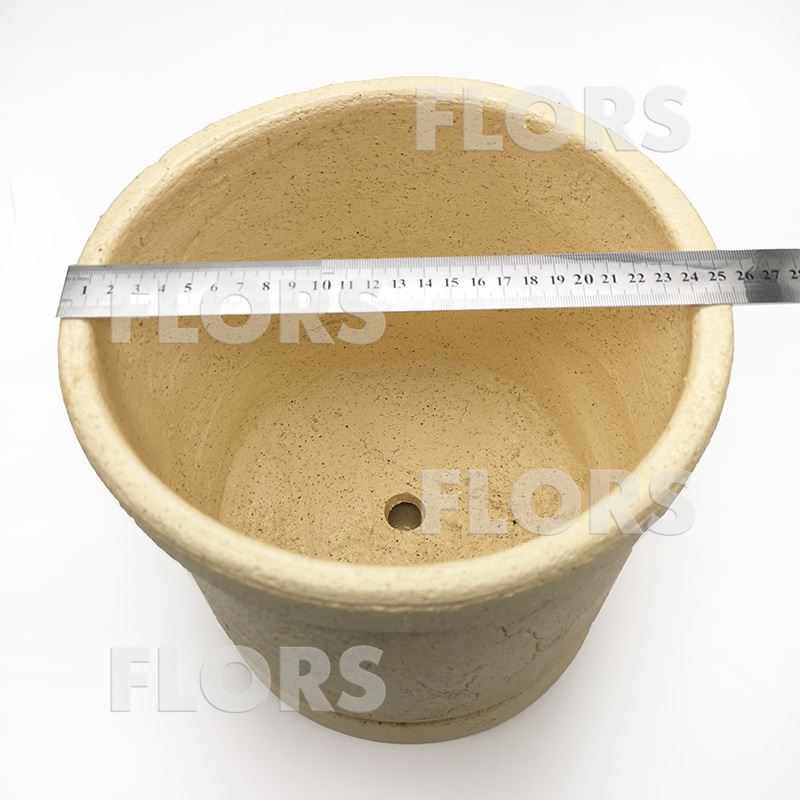 Горшок керамика Цилиндр №03 с подст. Шамот