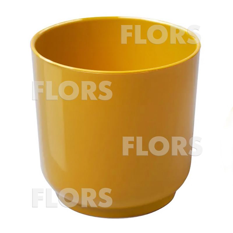 Д19-34 ДЕЛЬТА Медовый пластиковый горшок с вкладкой