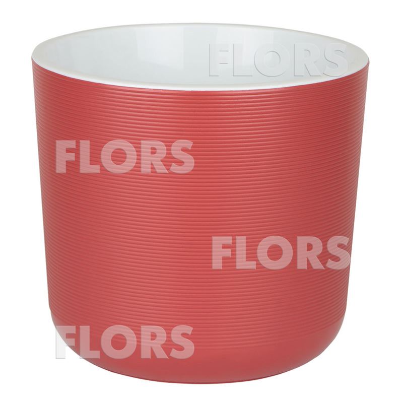 ЛИ19-80 ЛИОН Бордо пластиковый горшок с вкладкой