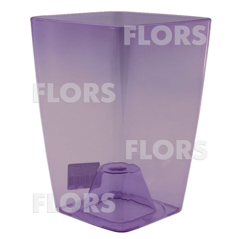 СТ-05 СИЛЬВИЯ Фиолетовый пластиковое кашпо для орхидей