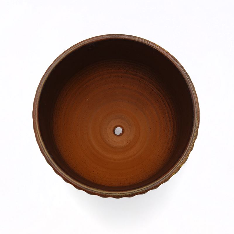 Горшок керамика Италия шоколад