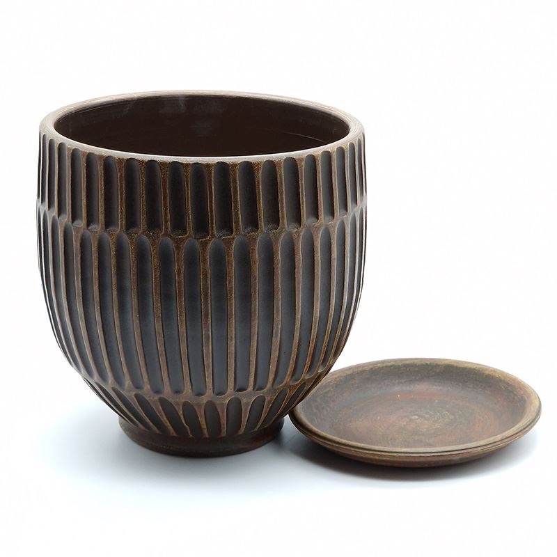 Горшок керамика Италия шоколад