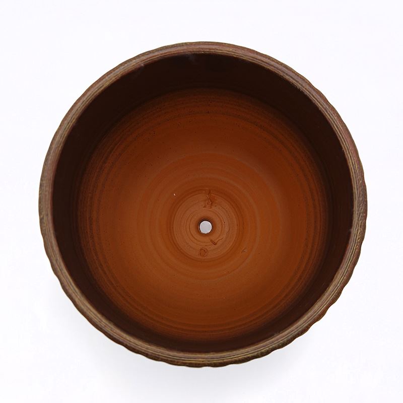 Горшок керамика Италия шоколад