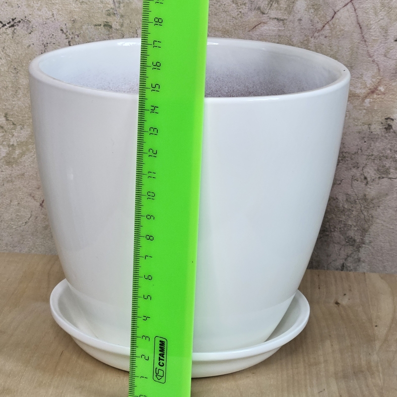 Горшок глянцевый керамика Классик