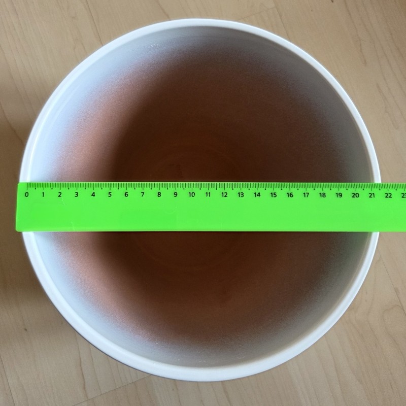 Горшок глянцевый керамика Классик белый