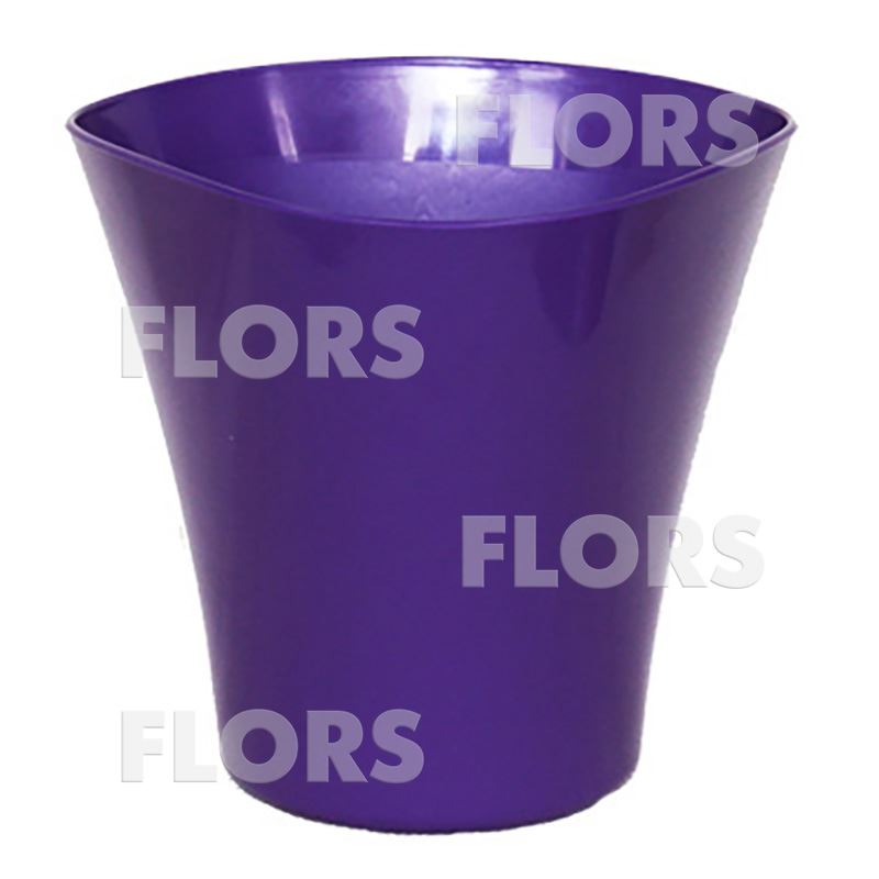 Кашпо пластик Волна, фиолетовый