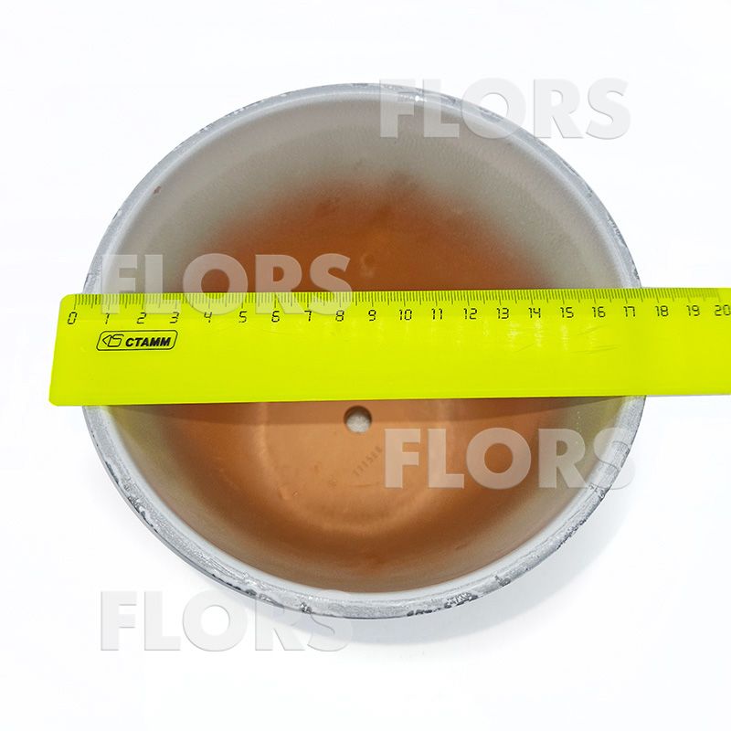 Горшок керамика Классик Маг белый