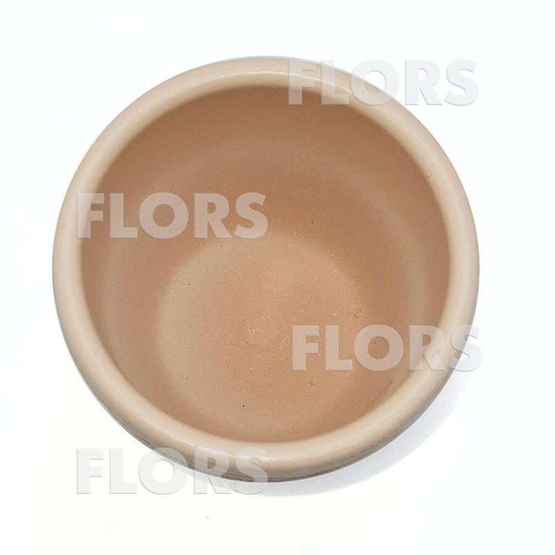 Комплект из 2-х кашпо керамика Крокус бежевый