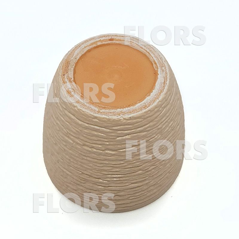 Комплект из 2-х кашпо керамика Крокус бежевый