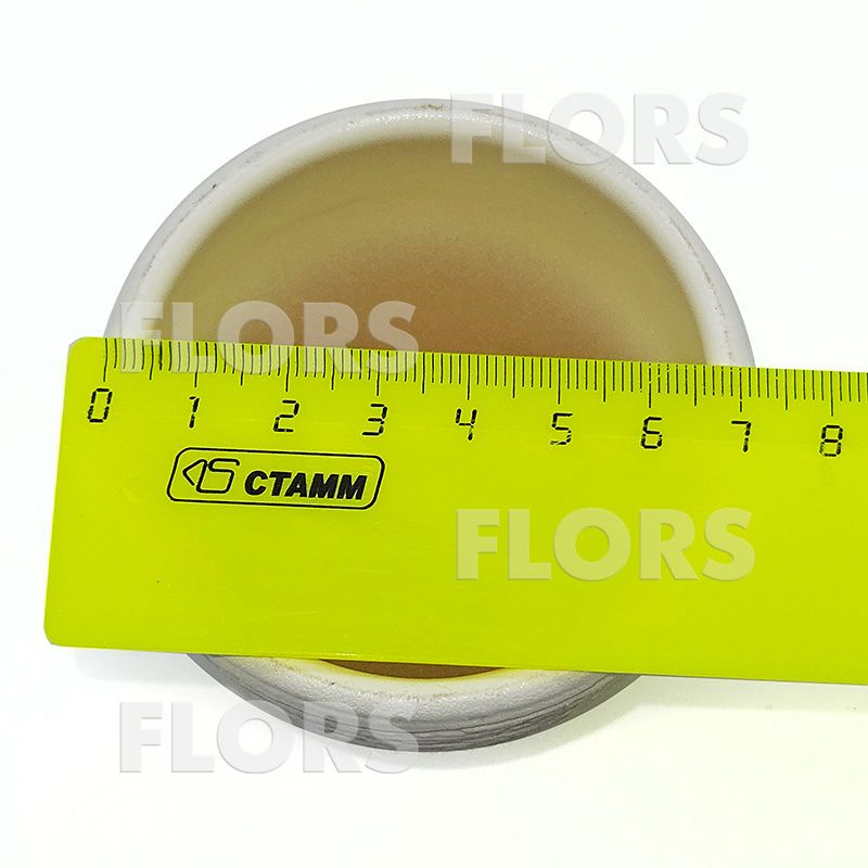 Комплект из 2-х кашпо керамика Крокус белый