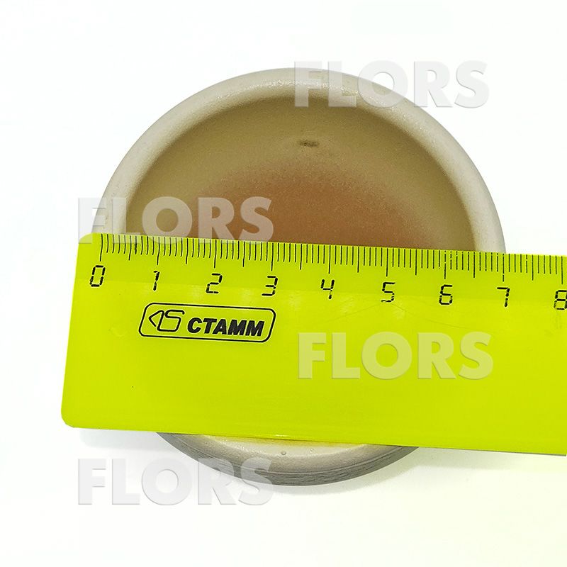 Комплект из 2-х кашпо керамика Крокус желтый