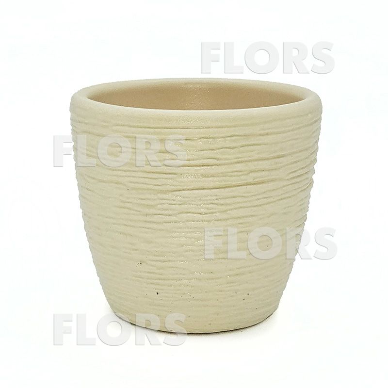 Комплект из 2-х кашпо керамика Крокус желтый