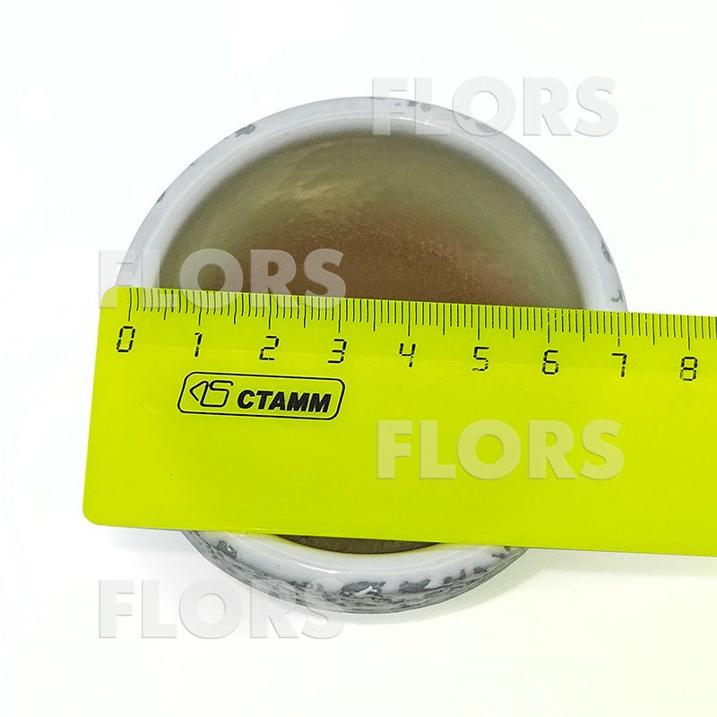 Комплект из 2-х кашпо керамика Крокус Маг белый