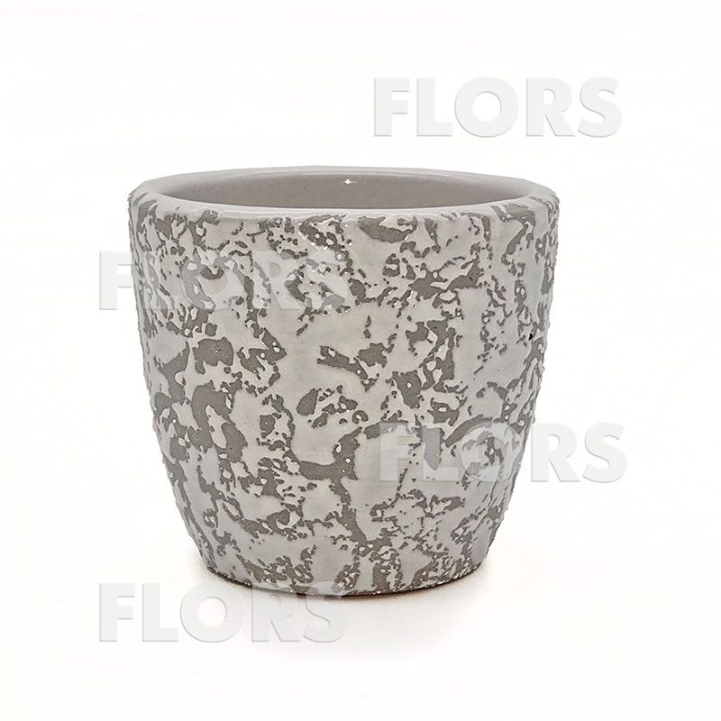 Комплект из 2-х кашпо керамика Крокус Маг белый