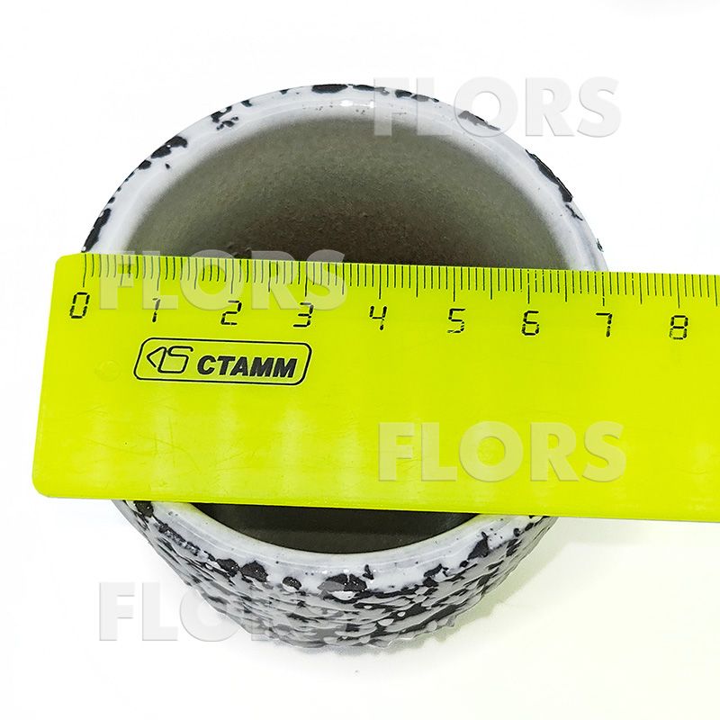 Комплект из 2-х кашпо керамика Крокус Маг серый