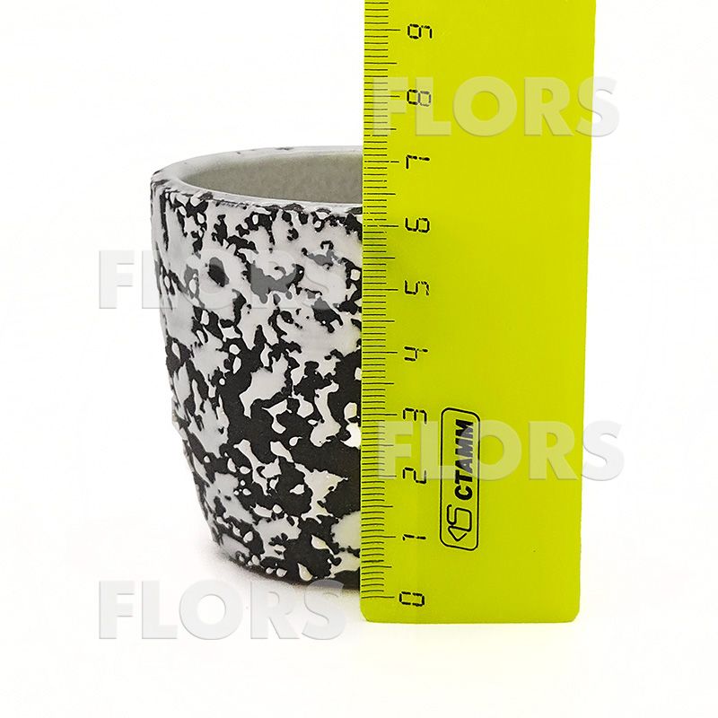 Комплект из 2-х кашпо керамика Крокус Маг серый