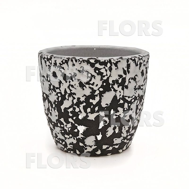 Комплект из 2-х кашпо керамика Крокус Маг серый