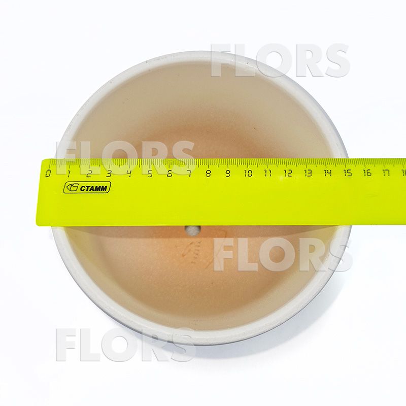 Горшок керамика Таксы белый