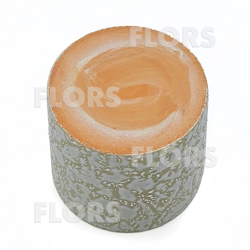 Комплект из 2-х кашпо керамика Цилиндр Маг зеленый