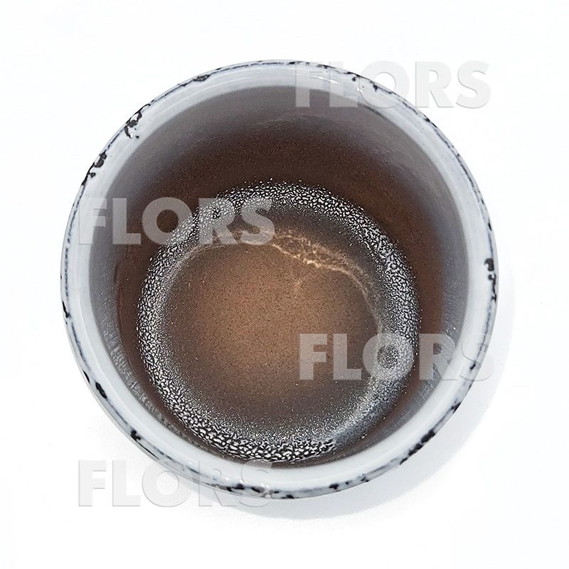 Комплект из 2-х кашпо керамика Цилиндр Маг серый