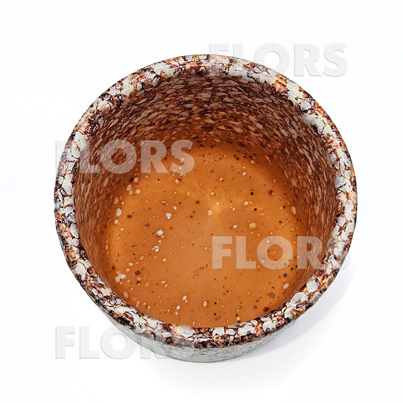 Комплект из 2-х кашпо керамика Цилиндр Сах коричневый