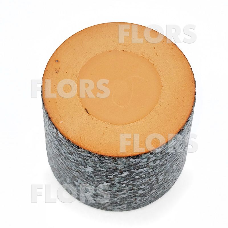 Комплект из 2-х кашпо керамика Цилиндр Сах серый