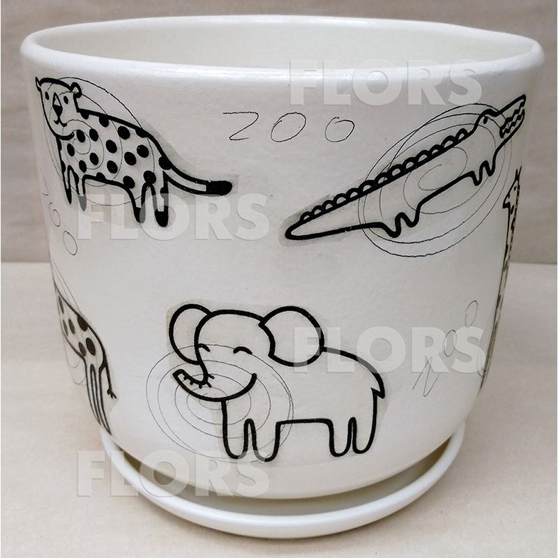 Горшок керамика Гиф Цилиндр