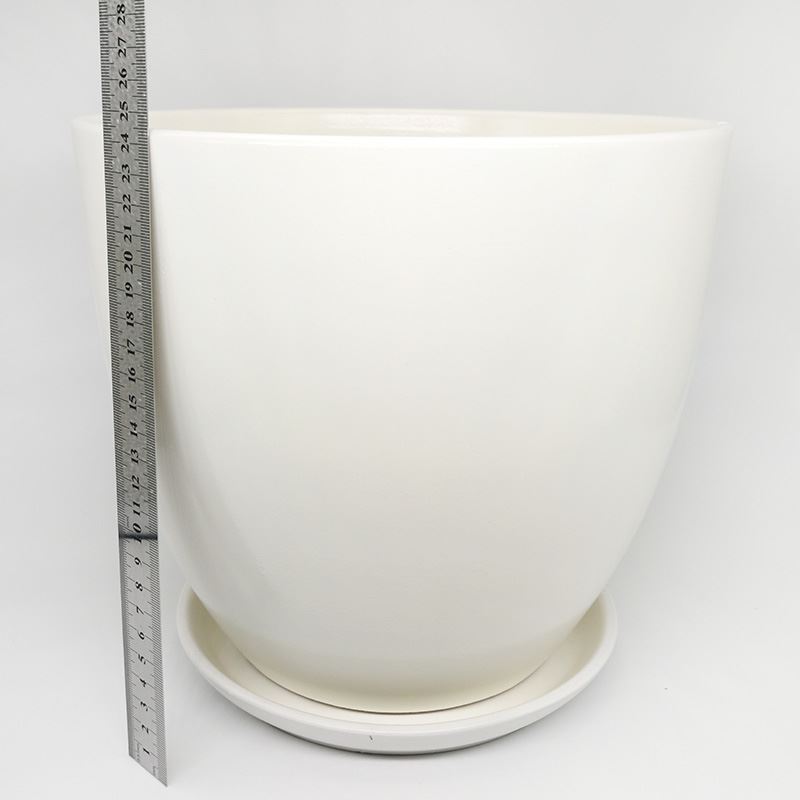 Горшок керамика Колор белый