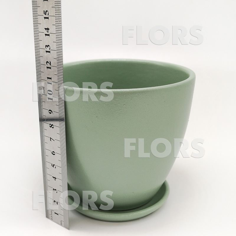 Горшок керамика Колор бирюзовый