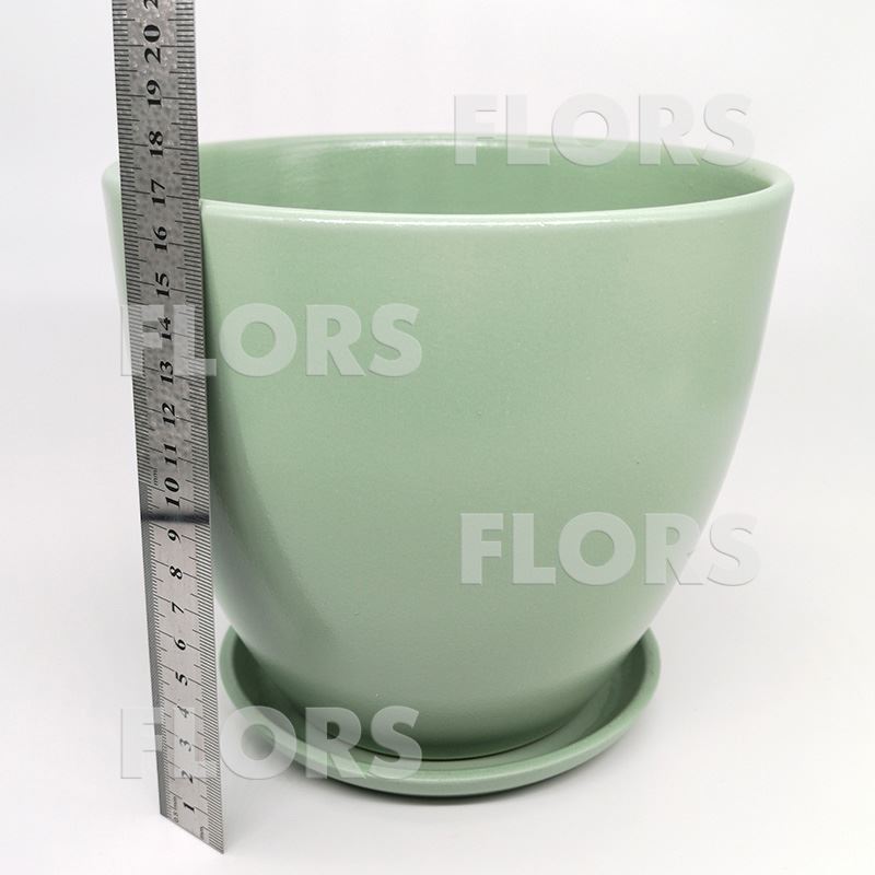 Горшок керамика Колор бирюзовый