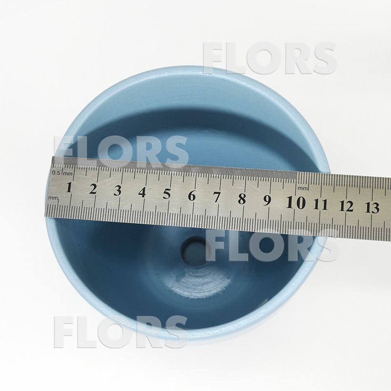 Горшок керамика Колор голубой