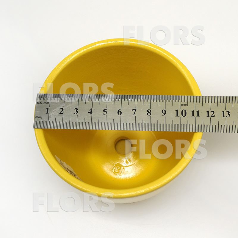 Горшок керамика Колор желтый