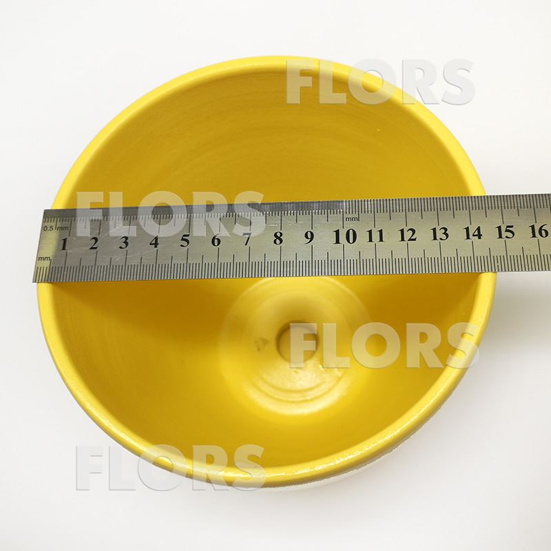 Горшок керамика Колор желтый