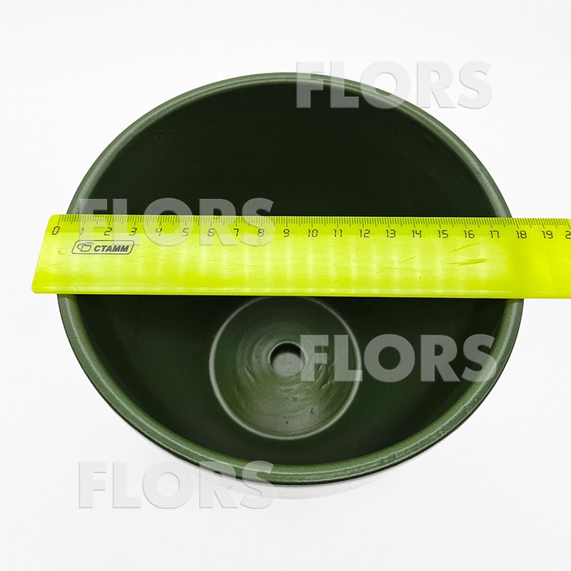 Горшок керамика Колор зеленый