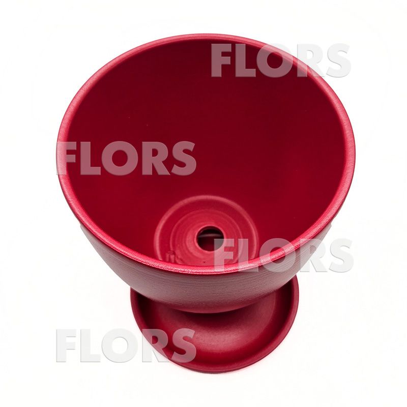 Горшок керамика Колор красный