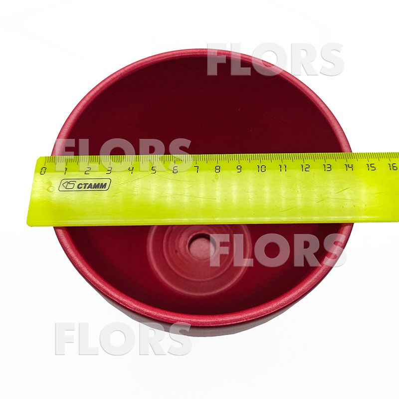 Горшок керамика Колор красный