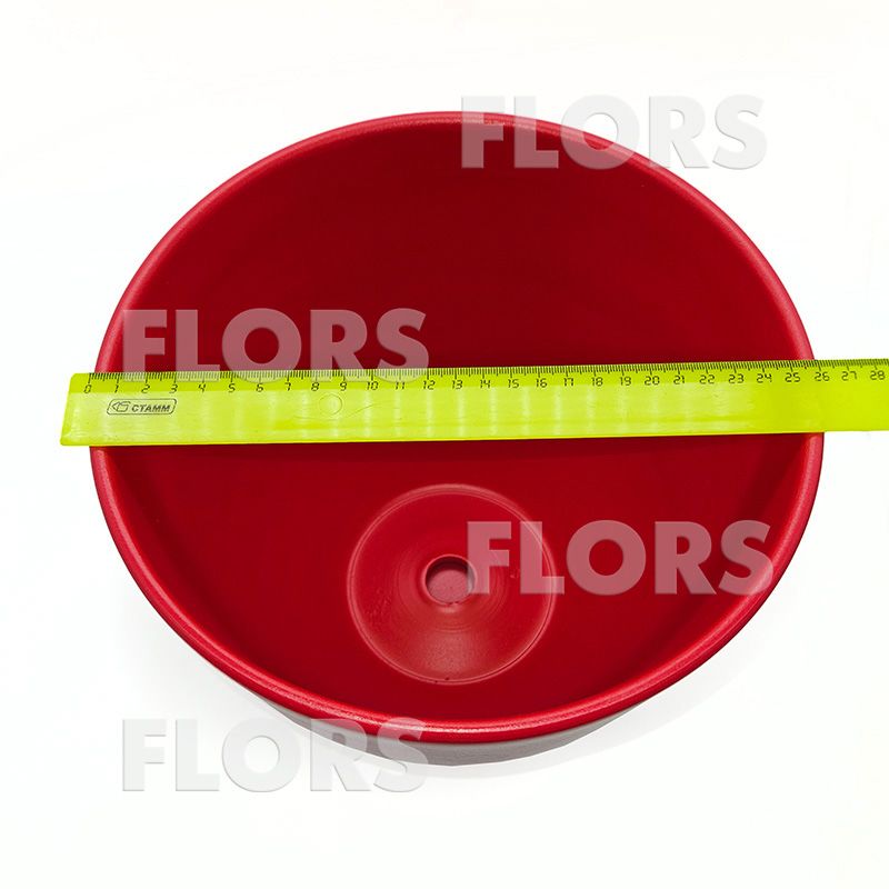 Горшок керамика Колор красный