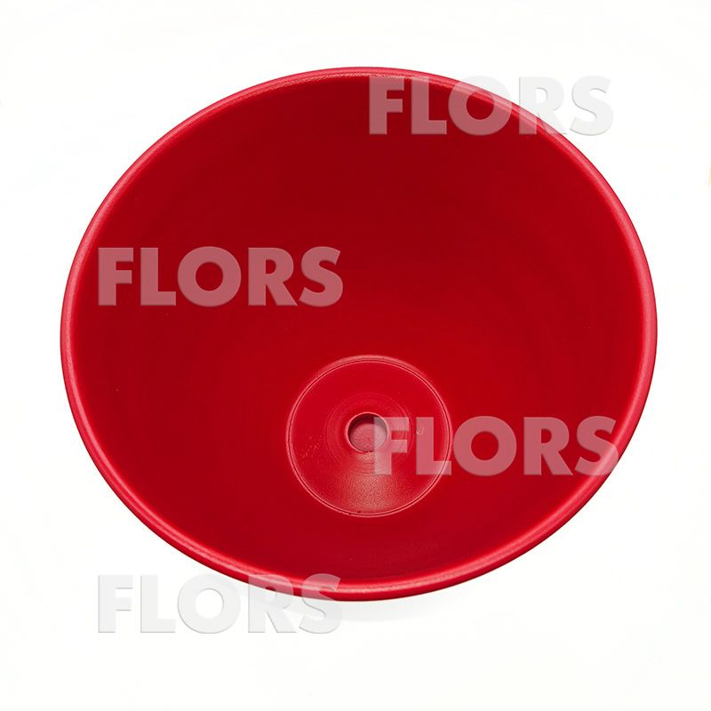 Горшок керамика Колор красный