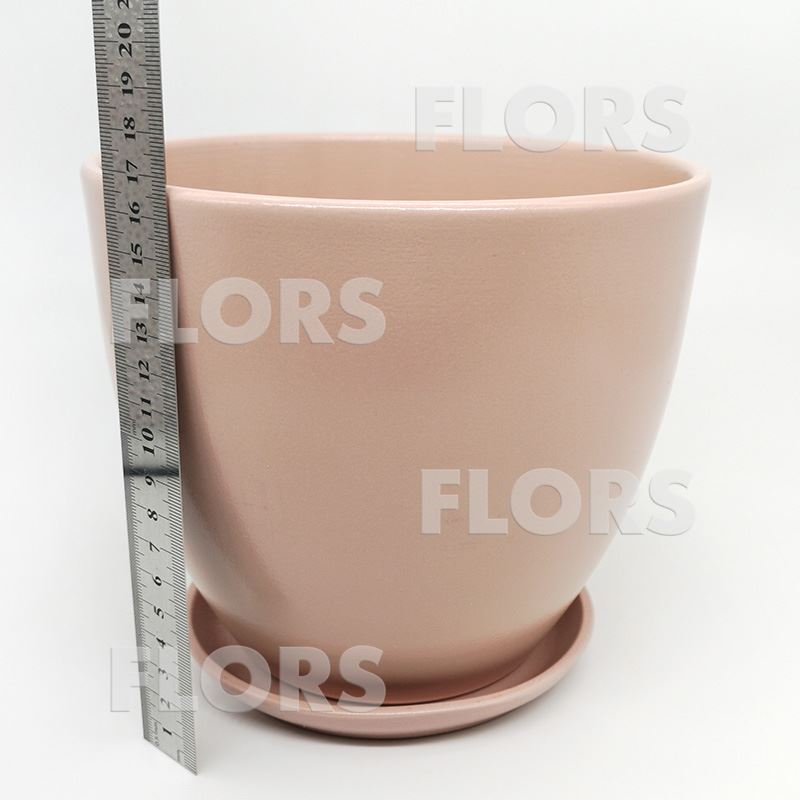 Горшок керамика Колор розовый