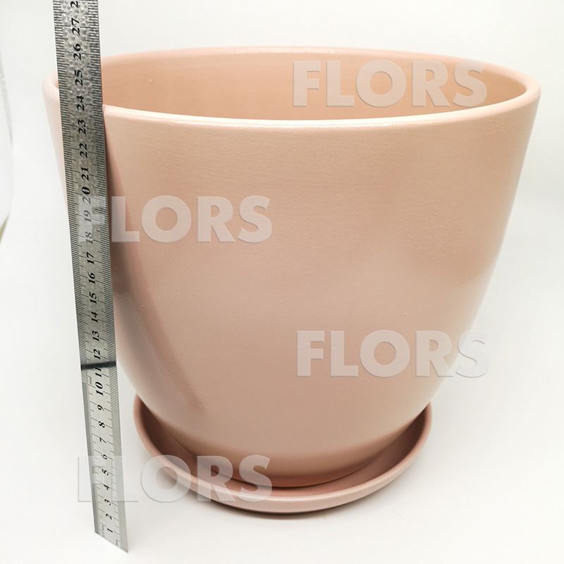 Горшок керамика Колор розовый