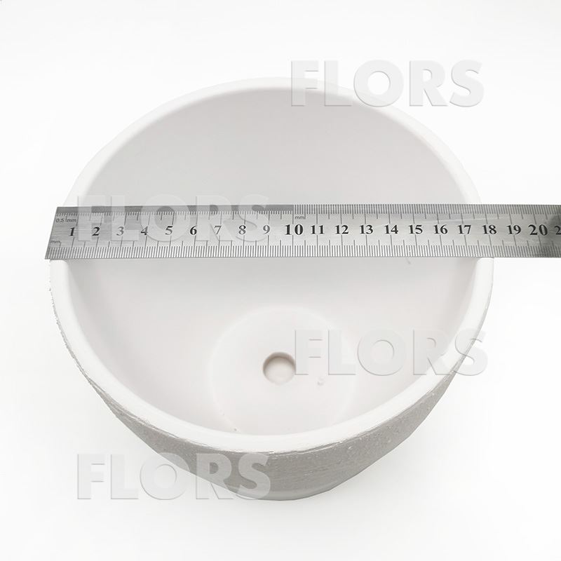 Горшок керамика Колор Л белый