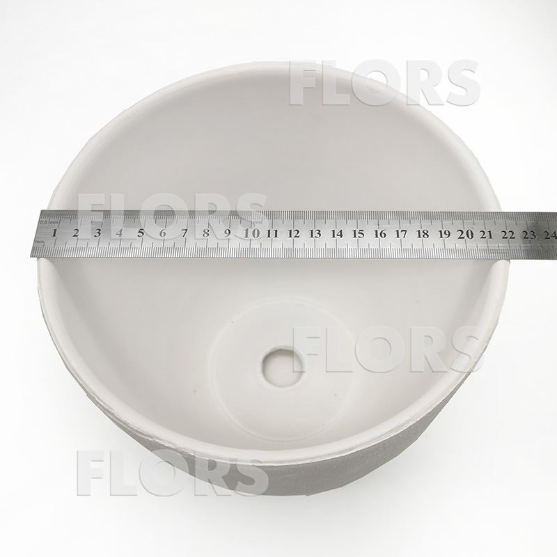 Горшок керамика Колор Л белый